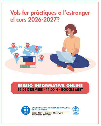 Sessió informativa (online): Pràctiques internacionals 2026-2027