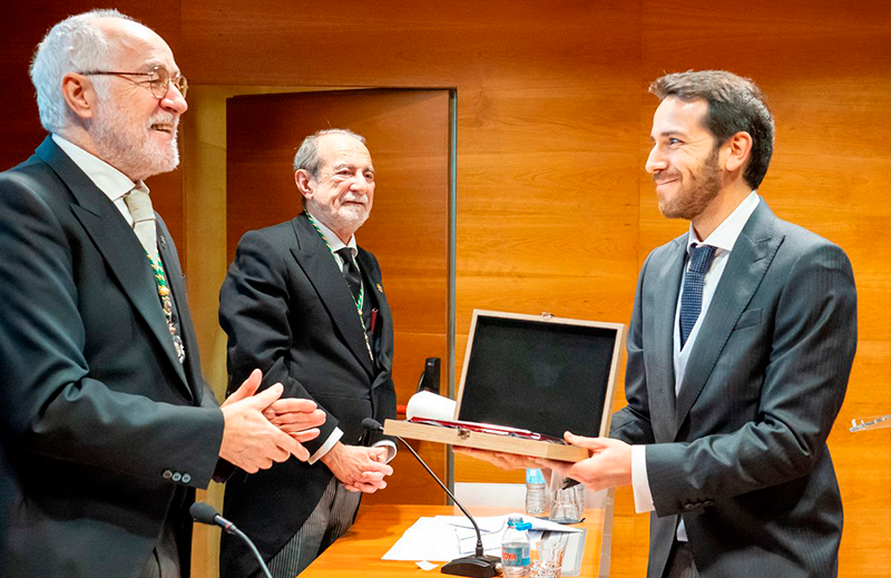Eduardo Prieto Araujo rep el Premi Juan López de Peñalver de la Real Academia de Ingeniería