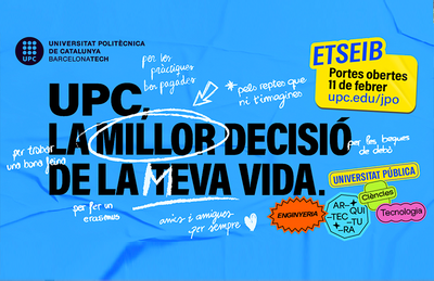 Jornada de Portes Obertes conjunta UPC – ETSEIB l'11 de febrer