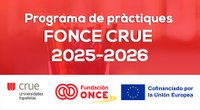 Programa de pràctiques FONCE CRUE 2025-2026