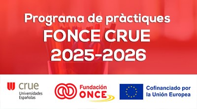 Programa de pràctiques FONCE CRUE 2025-2026
